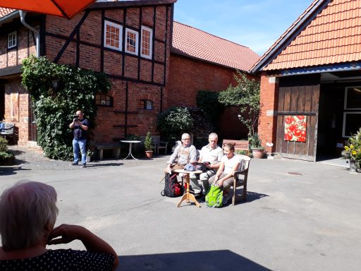 Werner Lührig, Werner Gutowski und Henrika Brandes von HoLüRo