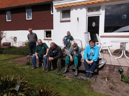 Spieler HoLüRo Friedrich Sürig, Fritz Senne, Friedhelm Ende, Ulrike Birkner, Carola Siever April 2016